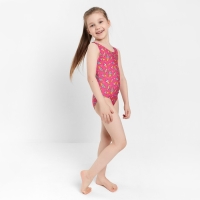 Купальник слитный, цвет розовый/мороженое, рост 128 см