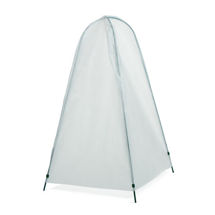 Чехол для укрытия растений, металлический каркас, 120 &times; 75 см, спанбонд с УФ-стабилизатором, плотность 60 г/м&sup2;