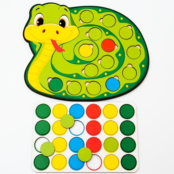 Дидактическая игра &laquo;Весёлые кружочки &ndash; Змея&raquo;