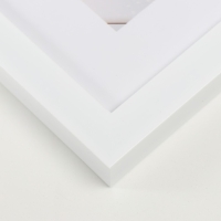 Фоторамка пластик "МИРАМ" 15х15 см, 641861 белый (пластиковый экран)