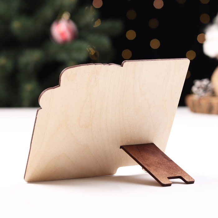 Подставка под телефон с календарем "С Новым Годом!" символ года, ёлка