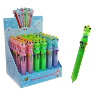 Ручка шариковая автоматическая 10-ти цветная, "Лягушка-спиннер", МИКС Ручка шариковая автоматическая 10-ти цветная, "Лягушка-спиннер", МИКС