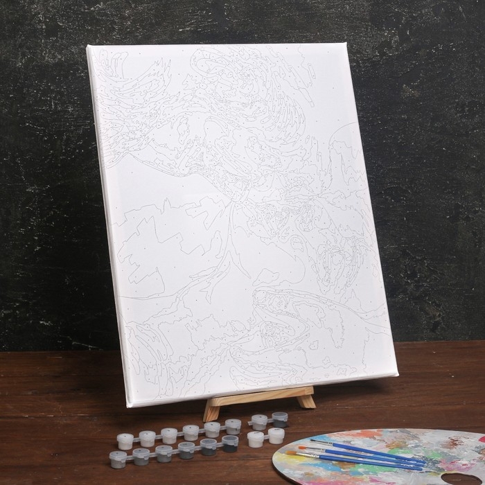 Картина по номерам для взрослых на холсте с подрамником &laquo;Поцелуй&raquo;, 40 х 50 см