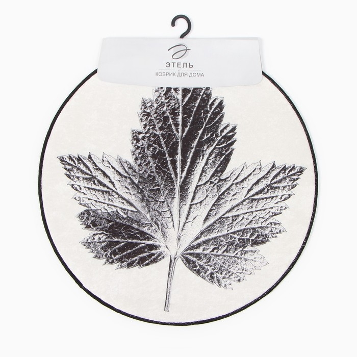 Коврик для ванной Этель Natural print 57х57&plusmn;2см см, 100% п/э, велюр