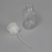 Флакон с помпой, 200 мл, цвет белый/прозрачный