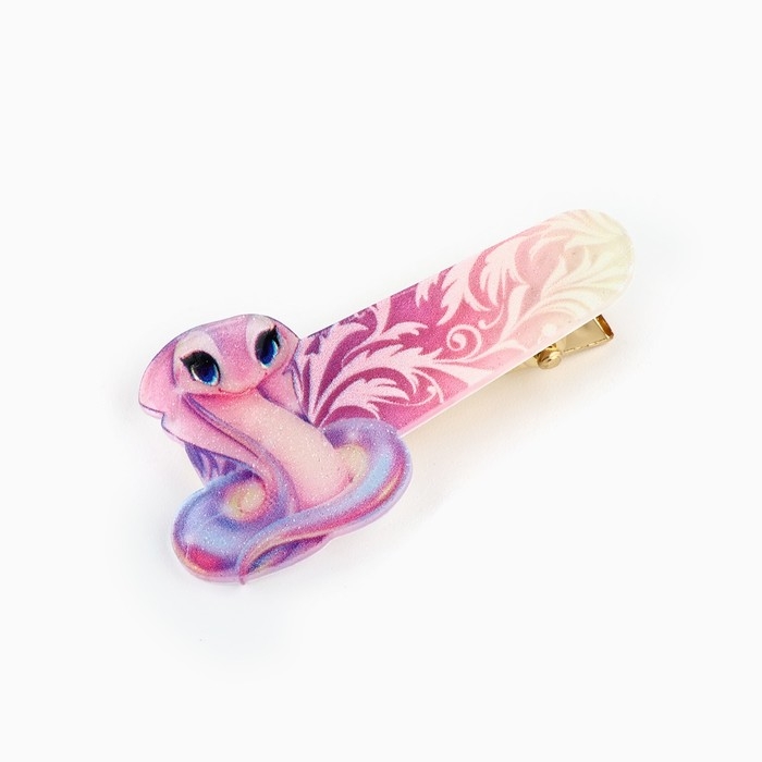 Заколка для волос новогодняя &laquo;Змейка&raquo;, на Новый год, 5 х 2,7 см