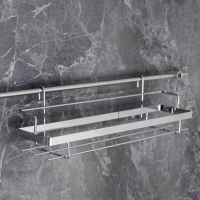 Полка на рейлинг Доляна, 38&times;9&times;11,2 см, цвет хромированный