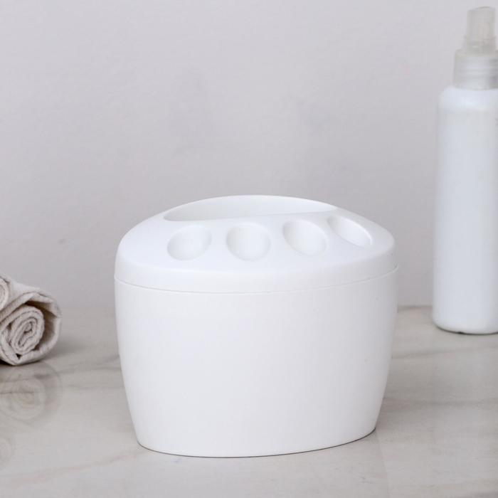 Подставка для зубных щёток &laquo;Камея&raquo;, цвет МИКС