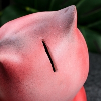 Копилка "Сова - Круглый год без забот" розовая, 20см