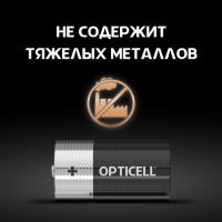 Батарейка алкалиновая OPTICELL, C, LR14-2BL, 1.5В, блистер, 2 шт Батарейка алкалиновая OPTICELL, C, LR14-2BL, 1.5В, блистер, 2 шт