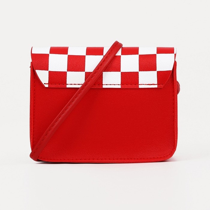 Сумка детская для девочки на магните, длинный ремень, цвет красный Сумка детская для девочки на магните, длинный ремень, цвет красный