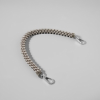 Ручка для сумки, шнур из бусин, 28 см, цвет серебряный Ручка для сумки, шнур из бусин, 28 см, цвет серебряный