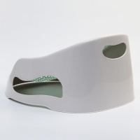 Лежак - горка для купания, цвет белый/мятный, 0-6 мес, р-р 43х30х19см