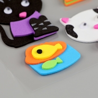 Набор наклеек из EVA "Котики", 7 шт