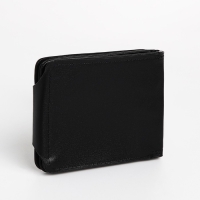 Портмоне мужское на магните, отдел для купюр, для карт, для монет, цвет чёрный