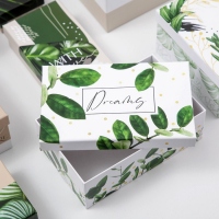 Набор коробок 10 в 1, упаковка подарочная, &laquo;GREEN&raquo;, 12 х 7 х 4 - 32.5 х 20 х 12.5 см