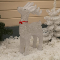 Светодиодная фигура &laquo;Оленёнок&raquo; 46 &times; 70 &times; 22 см, акрил, 100 LED, 8 режимов, 220 В, свечение белое