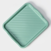 Поднос пластиковый, 25&times;29&times;3,2 см, цвет фисташковый