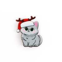 Значок новогодний &laquo;Новый год: Талисман на счастье&raquo;, 3,9 х 4,5 см