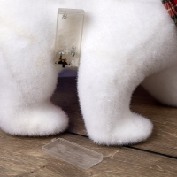 Светодиодная фигура «Мишка» 45 × 25 × 20 см, флок, батарейки ААх2 (не в комплекте), свечение тёплое белое Светодиодная фигура «Мишка» 45 × 25 × 20 см, флок, батарейки ААх2 (не в комплекте), свечение тёплое белое