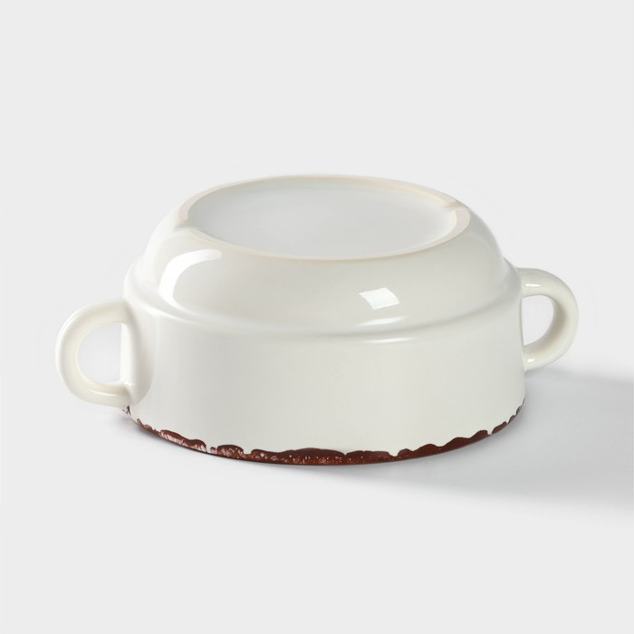 Бульонница фарфоровая Antica perla, 300 мл, d=11,5 см, цвет белый