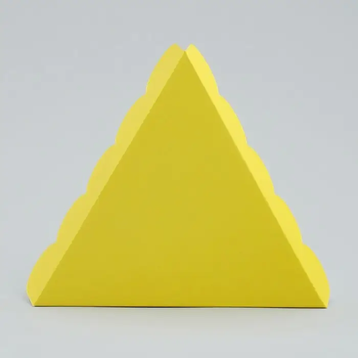 Коробка для печенья, кондитерская упаковка с пластиковой крышкой, &laquo;Жёлтая&raquo;, 18 х 3 см