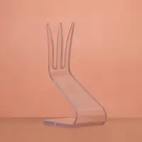 Шпажка пластиковая одноразовая для канапе &laquo;Трезубец&raquo;, прозрачная