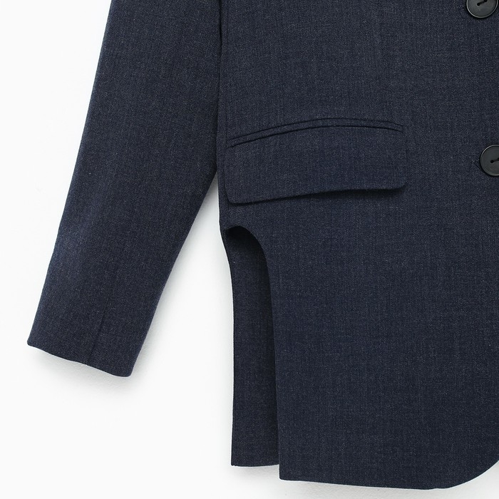 Пиджак женский с боковыми разрезами MIST размер 40-42, цвет синий