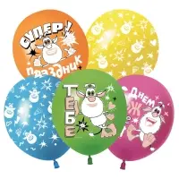Воздушные шары латексные 12" &laquo;Буба&raquo;, 25 шт., МИКС