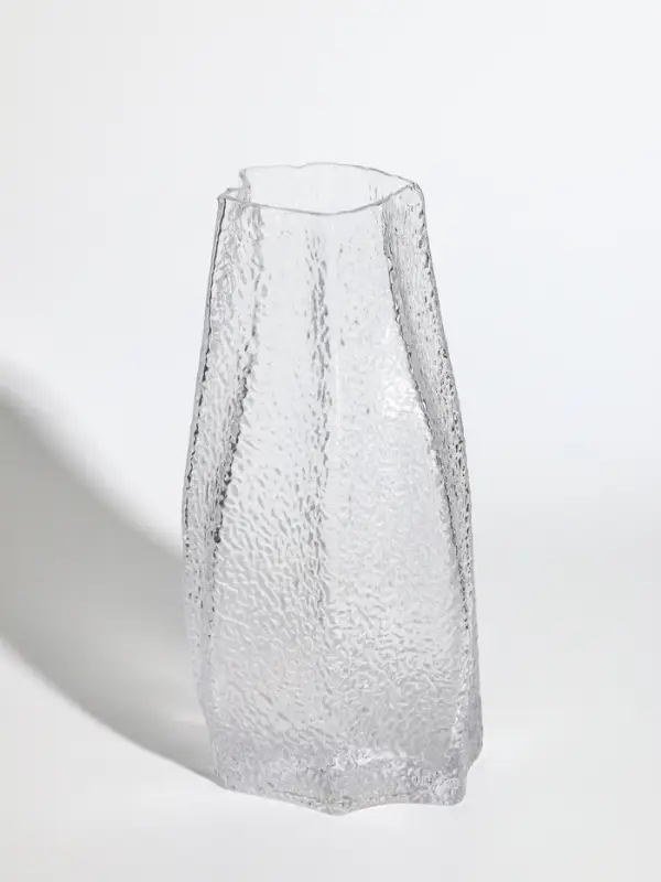 Ваза стекло настольная "Дженис" 25х12х8 см, прозрачный