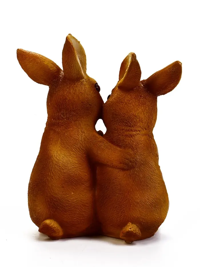 Фигура садовая  26*17*13 см  "Семья зайцев"