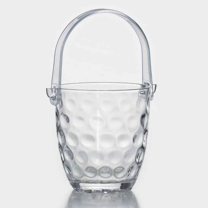Ведро для льда стеклянное с щипцами Magistro &laquo;Верона&raquo;, 700 мл