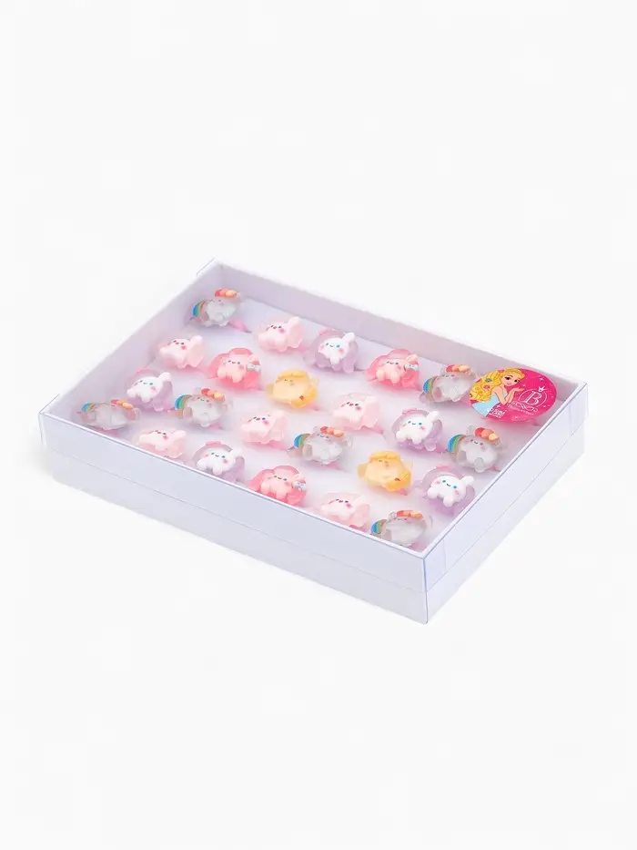 Кольцо &laquo;Выбражулька&raquo; зайчик, форма МИКС, цветное, безразмерное