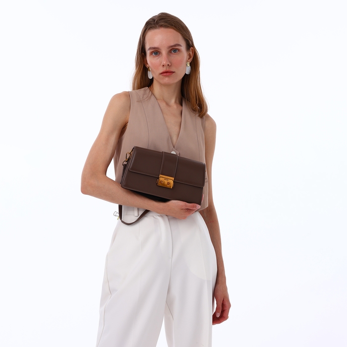 Сумка женская TEXTURA, средний размер, цвет коричневый Сумка женская TEXTURA, средний размер, цвет коричневый