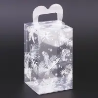 Коробка подарочная новогодняя складная ПВХ &laquo;Метель&raquo; 12&times;7&times;7 см