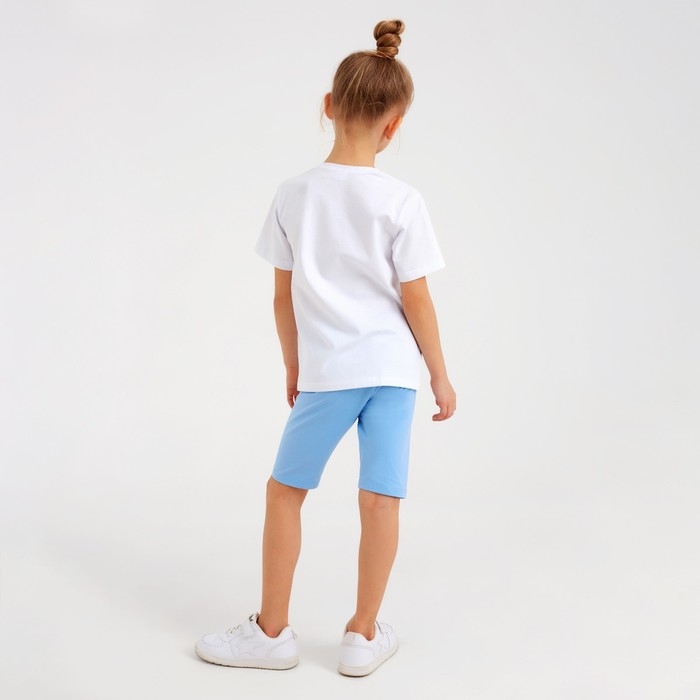 Велосипедки для девочки MINAKU, цвет голубой, рост 104