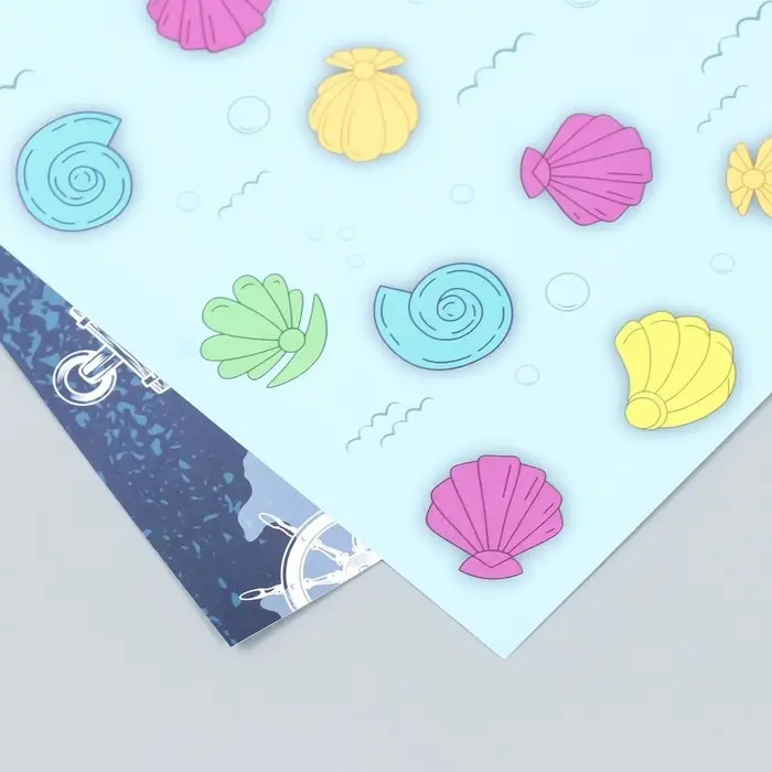 Двусторонняя бумага для скрапбукинга &laquo;Арт Узор. Море зовёт&raquo;, 180 г/м&sup2;, 30.5&times;32 см