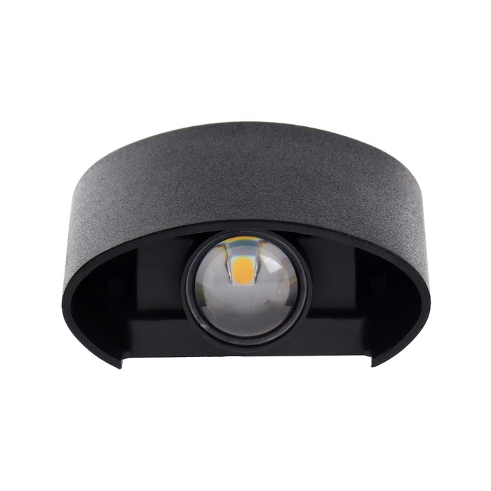 Светильник фасадный &laquo;Полусфера&raquo;, FSD-075, 2 Вт, 3000К, 1 луч, IP65, 220 В, пластик, черный   1008420