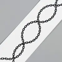 Переводная тату на тело чёрная &laquo;Браслет. Цепь&raquo;, 20&times;3 см