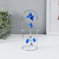 Маятник "Дельфины" 1 бол и 3 мал 9,5 х 8 х 19,5 см