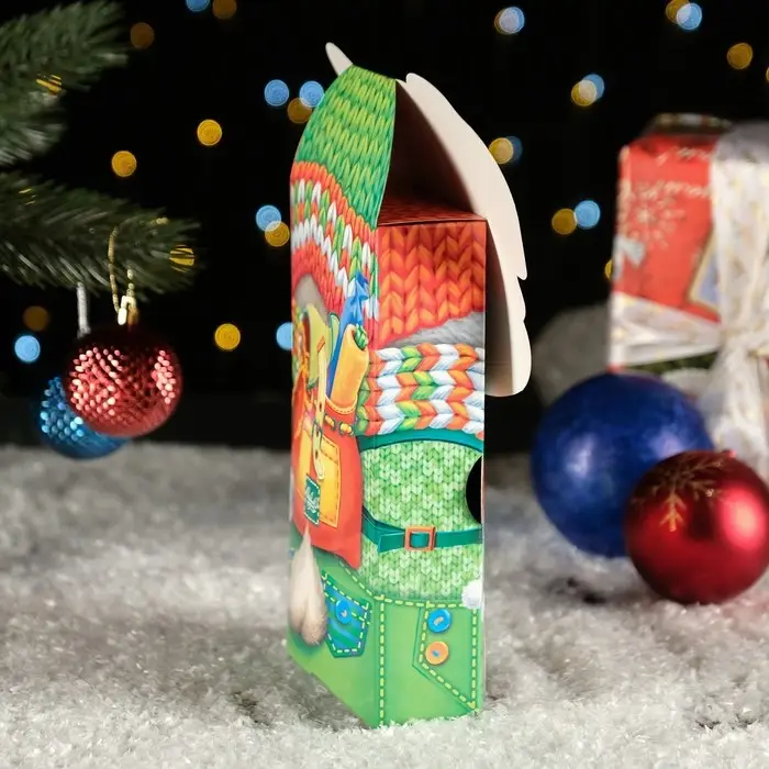 Подарочная коробка &laquo;Заяц Новогодний&raquo;, 12&times;7&times;23 см