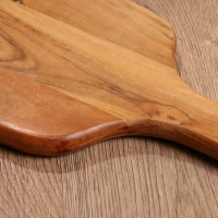 Доска разделочная прямоугольная "Васильки" дерево манго 41х18 см