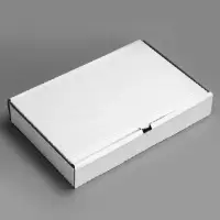 Коробка для пирога, белая, 39 х 25 х 6 см