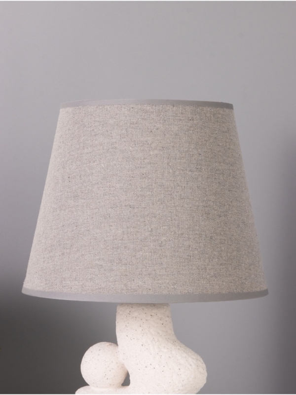 Лампа настольная "Гряда" 1х40Вт Е14 серый/белый 20х20х32см