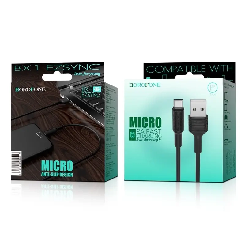 * Кабель BX1 USB Micro USB 1M Borofone белый