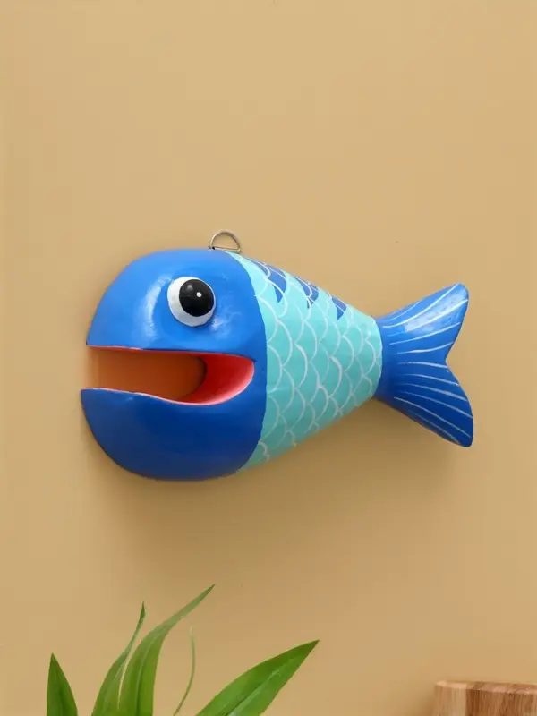 Панно &laquo;Рыба-хищник&raquo;, 22&times;11&times;5 см, дерево, разноцветное