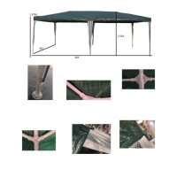 Шатёр туристический, 600&times;300 см, открытый, зелёный