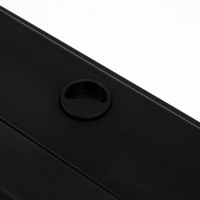 Аквариум "Прямоугольный" с крышкой, 75 литров, 69 х 29 х 37 см, чёрный