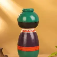 Деревянная кукла кокеши "Джун" 9х9х21 см