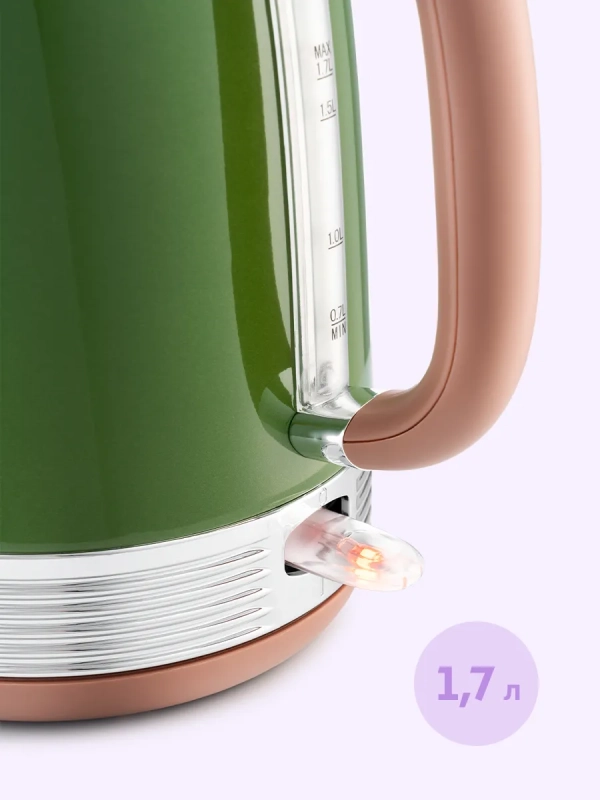 Электрочайник металлический 1.7 литра КТ-6110